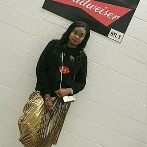 SOLD...Metallic Gold Skirt